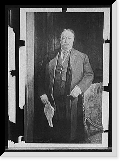 William H. Taft, standing next to chair, Vintage Print