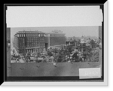 Historic Framed Print, [Copy of Curtis Publishing Co. and Independence Hall, Philadelphia],  17-7/8" x 21-7/8"