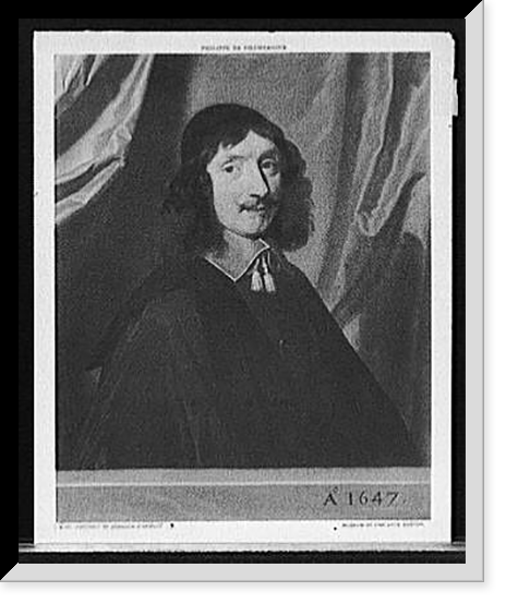 Arnauld D'Andilly, head-and-shoulders portrait, Antique Print