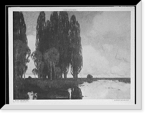 Historic Framed Print, The poplars,  17-7/8" x 21-7/8"