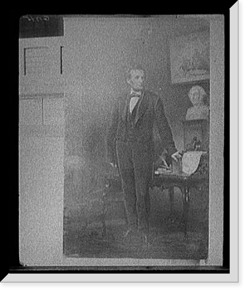 Historic Framed Print, [Abraham Lincoln, full-length portrait] - 2,  17-7/8" x 21-7/8"