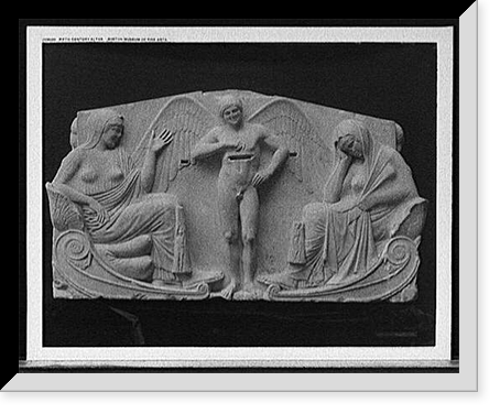 Historic Framed Print, Fifth century altar, Boston Museum of Fine Arts,  17-7/8" x 21-7/8"
