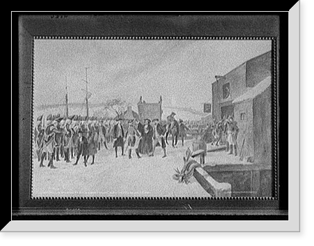 Repulse of Leslie at the Old North Bridge, Historic Reproduction