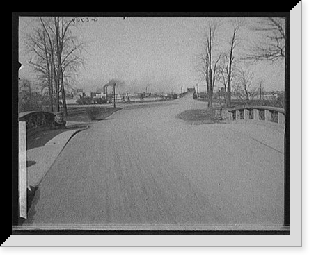 River front and bridge from Belle Isle Park, Vintage Poster