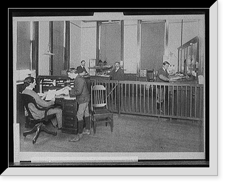 Historic Framed Print, [General office, Leland & Faulconer Manufacturing Co., Detroit, Mich.] - 2,  17-7/8" x 21-7/8"