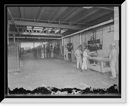 Historic Framed Print, Oven room, Gordon Pagel Co.,  17-7/8" x 21-7/8"