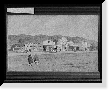 Historic Framed Print, El Ortice [i.e. Ortiz] Station,  17-7/8" x 21-7/8"