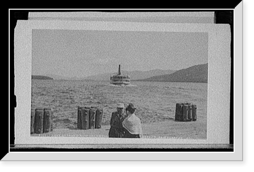 Historic Framed Print, Lake George from Caldwell,  17-7/8" x 21-7/8"