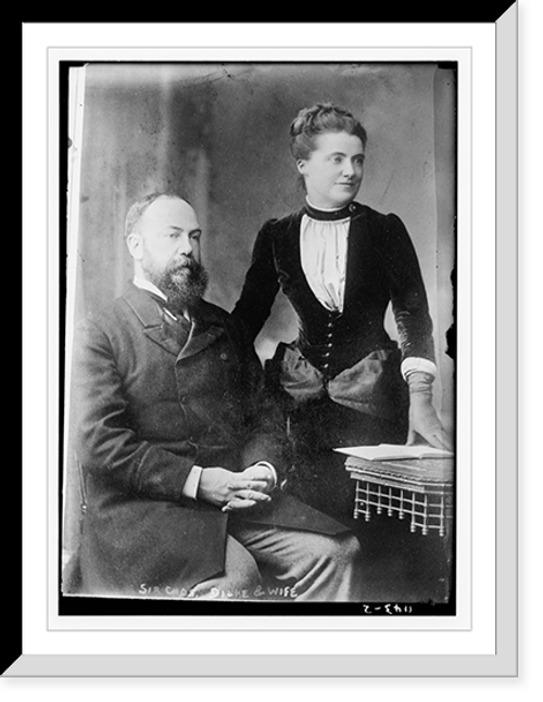 Historic Framed Print, Sir Chas. Dilke and wife,  17-7/8" x 21-7/8"