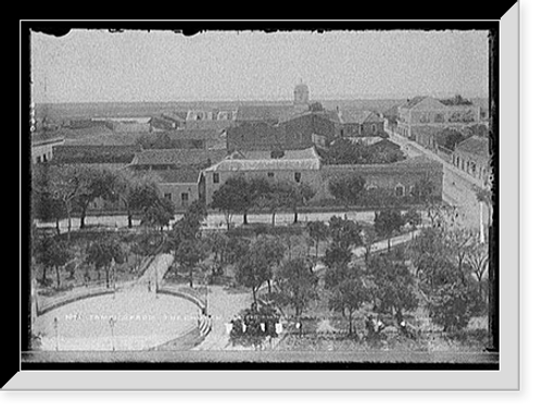 Historic Framed Print, Tampico from the church - 2,  17-7/8" x 21-7/8"