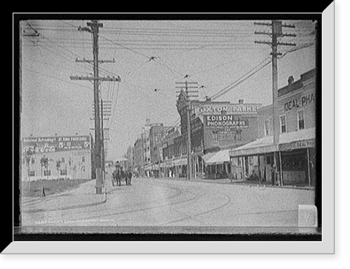 Historic Framed Print, Twenty-eighth St., Newport News, Va.,  17-7/8" x 21-7/8"
