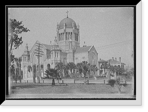 Historic Framed Print, Flagler Memorial [Presbyterian] Church, St. Augustine, Fla.,  17-7/8" x 21-7/8"