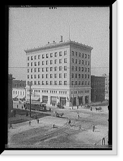 Exchange National Bank Building, probably Colorado Springs, Antique Poster