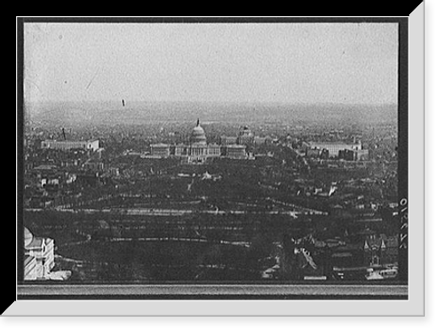 Historic Framed Print, [United States Capitol and Mall, bird's-eye view, Washington, D.C.],  17-7/8" x 21-7/8"