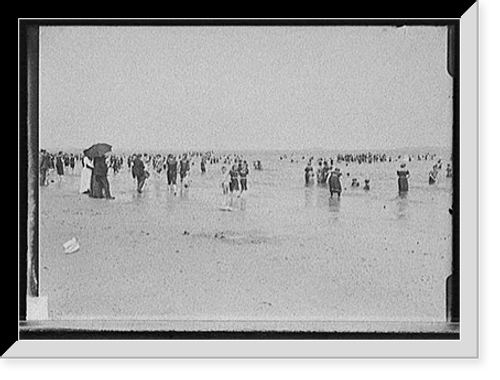 Historic Framed Print, [Surf bathing, possibly Atlantic City, N.J. - 2,  17-7/8" x 21-7/8"