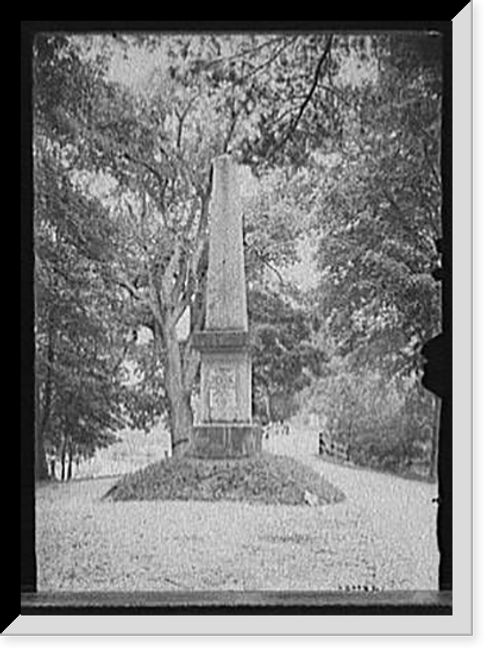 Historic Framed Print, [Monument in the battlefield, Concord, Mass.],  17-7/8" x 21-7/8"