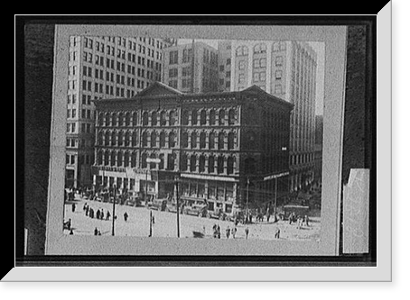 Detroit Free Press newspaper building, Shelby Street, Detroit, Michigan, Antique Wall Art