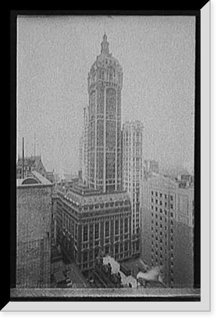 Historic Framed Print, Singer Building, New York - 2,  17-7/8" x 21-7/8"