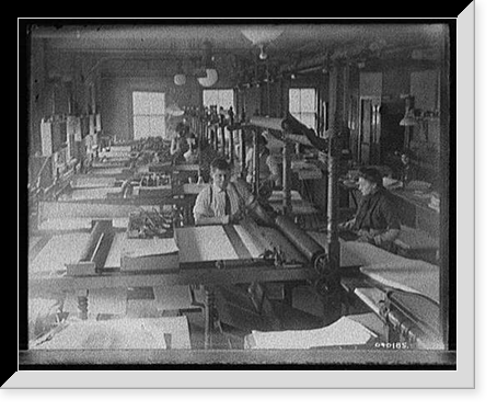 Historic Framed Print, [Richmond & Backus Co. bindery, Detroit],  17-7/8" x 21-7/8"