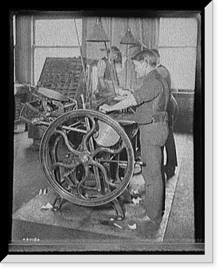 Richmond & Backus Co. printing press, Detroit, Antique Wall Art