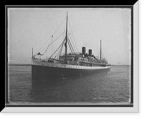 Historic Framed Print, S.S. Sierra, Oceanic S.S. Co. - 4,  17-7/8" x 21-7/8"