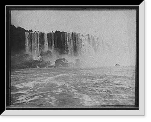 Historic Framed Print, The Horseshoe Fall [i.e. Falls], Niagara,  17-7/8" x 21-7/8"