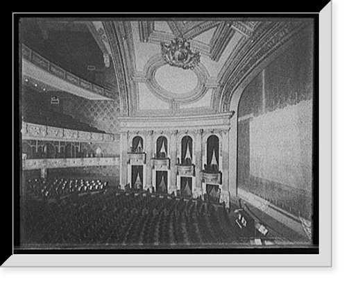 Historic Framed Print, [Detroit, Michigan, Temple Theatre interior],  17-7/8" x 21-7/8"