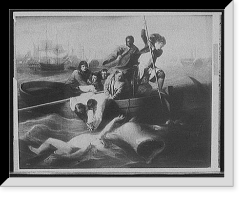 Historic Framed Print, [Watson and the shark],  17-7/8" x 21-7/8"
