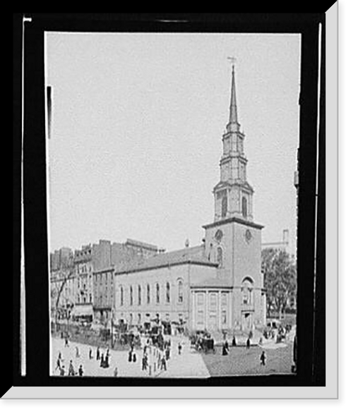 Historic Framed Print, [Christ Church (Old North), Boston, Mass.] - 2,  17-7/8" x 21-7/8"