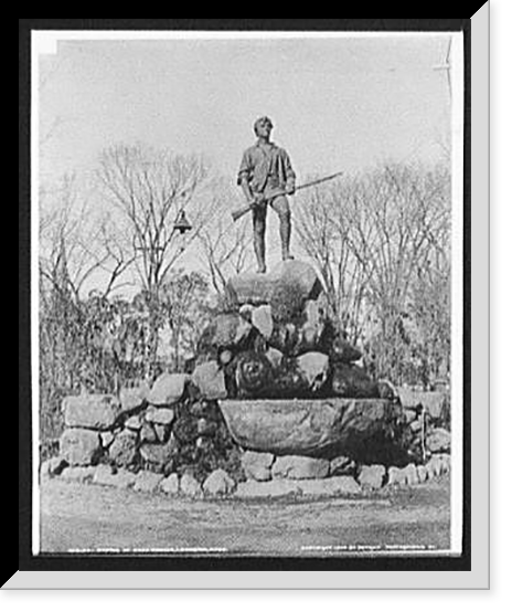 Statue of Capt. Parker, Lexington, Mass. - 2, Historic Reproduction