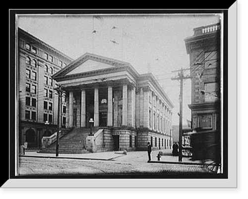 Historic Framed Print, Old Custom House, Norfolk, Va. - 2,  17-7/8" x 21-7/8"