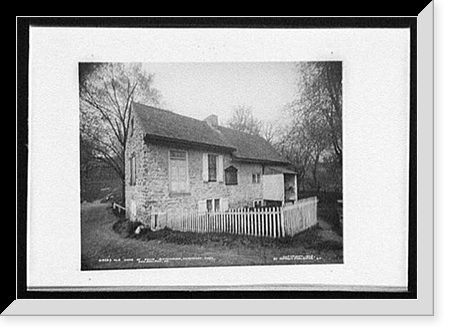 Old home of David Rittenhouse, Fairmount Park, Philadelphia, Pa. - 2, Antique Print