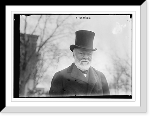 Historic Framed Print, A. Carnegie,  17-7/8" x 21-7/8"