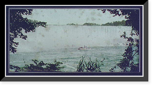 Historic Framed Print, Niagara, Horseshoe Falls from Canada,  17-7/8" x 21-7/8"