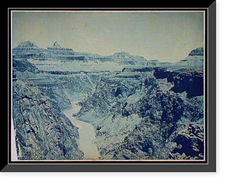 The Grand Canon sic of Arizona, up Granite Gorge, foot of Bright Angel Trail Classic, Historic Print