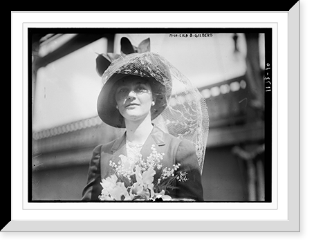 Historic Framed Print, Miss Lila B. Gilbert,  17-7/8" x 21-7/8"