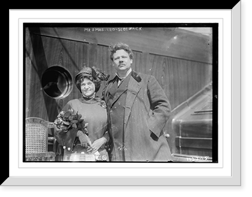 Historic Framed Print, Mr. and Mrs. Leo Sleczack,  17-7/8" x 21-7/8"