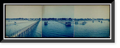 Historic Framed Print, Shore Line at Bay St. Louis, Miss. - 4,  17-7/8" x 21-7/8"