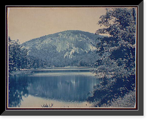 Historic Framed Print, Bald Face From Lake Fairfield, Sapphire, N.C. - 3,  17-7/8" x 21-7/8"