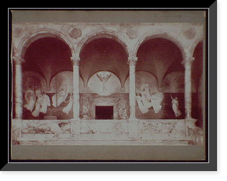 Historic Framed Print, Chavanne's Muses welcoming the genius of enlightenment, Boston Library - 2,  17-7/8" x 21-7/8"