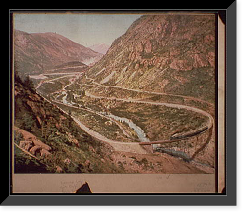 Historic Framed Print, The far-famed Georgetown loop,  17-7/8" x 21-7/8"