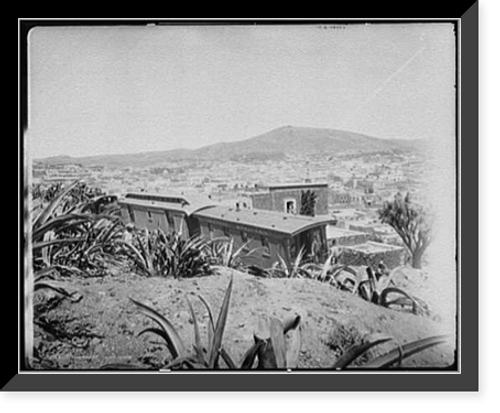 Historic Framed Print, Zacetecas [i.e. Zacatecas], Mexico, from below railway station,  17-7/8" x 21-7/8"