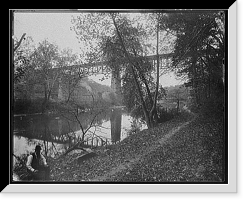 Historic Framed Print, Brandywine from above,  17-7/8" x 21-7/8"