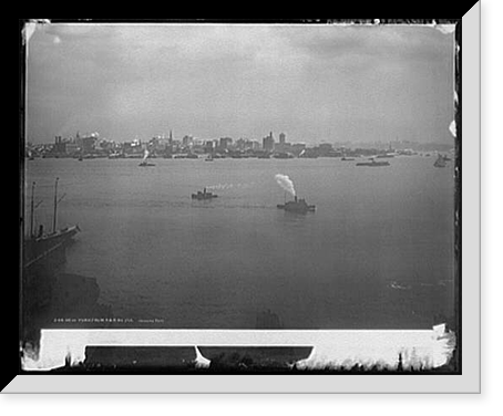 New York from P&R Ry. station Classic, Vintage Poster