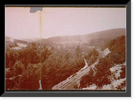 Historic Framed Print, Horseshoe Curve up Jack's Mountain, Penn. - 3,  17-7/8" x 21-7/8"