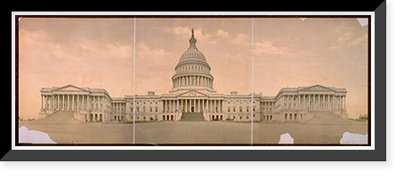 Historic Framed Print, The Capitol at Washington - 13,  17-7/8" x 21-7/8"