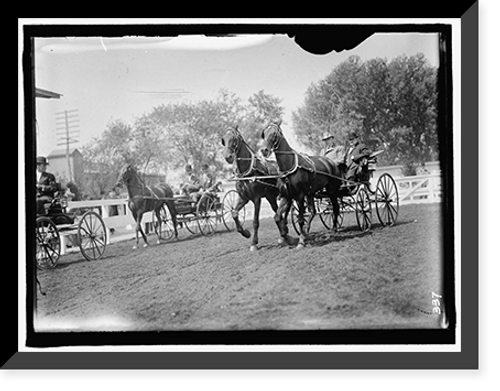 Historic Framed Print, HORSE SHOW. MILES, NELSON APPLETON., LT. GEN., U.S.A.,  17-7/8" x 21-7/8"