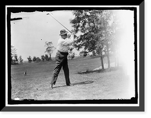 Historic Framed Print, DALZELL, JOHN. REP. FROM PENNSYLVANIA, 1887-1913. GOLFING,  17-7/8" x 21-7/8"