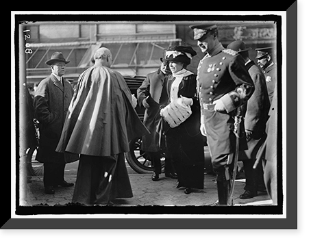 PAN AMERICAN MASS. THANKSGIVING DAY AT ST. PATRICK'S. FATHER RUSSELL; TAFT; MRS. TAFT; MAJ. BUTT, Antique Poster