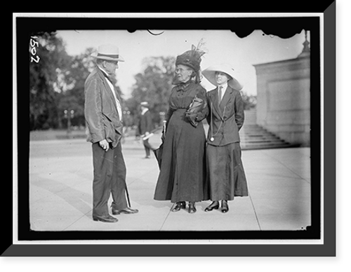 Historic Framed Print, DEMOCRATIC NATIONAL CONVENTION. SEN. TILLMAN OF S.C.; MRS. TILLMAN; MISS TILLMAN,  17-7/8" x 21-7/8"